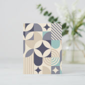 Minimalistische geometrie feestdagenkaart (Staand voorkant)