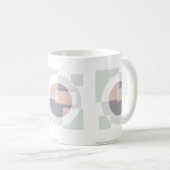 Minimalistische geometrie koffiemok (Voorkant rechts)