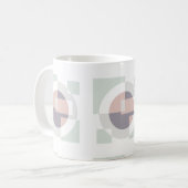 Minimalistische geometrie koffiemok (Voorkant links)