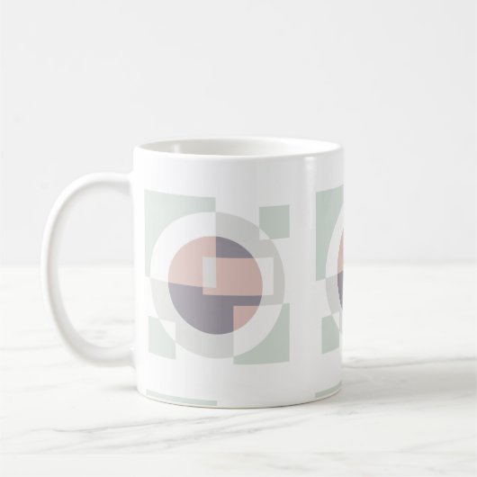 Minimalistische geometrie koffiemok (Links)
