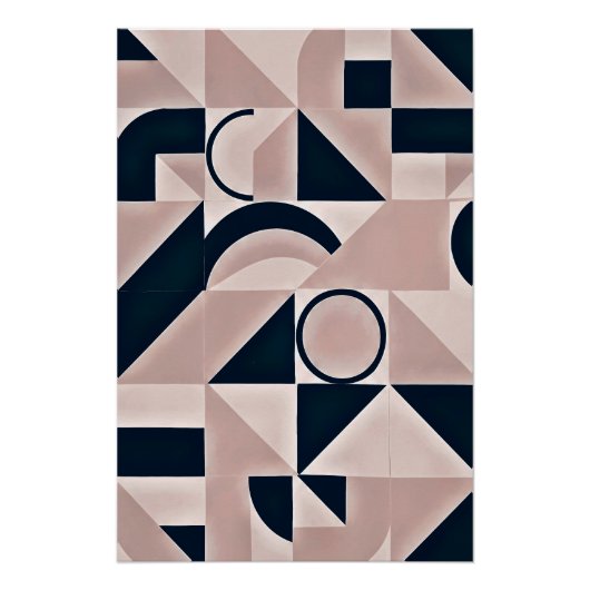 Minimalistische Geometrie Perfect Poster (Voorkant)