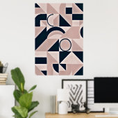 Minimalistische Geometrie Poster (Thuiskantoor)