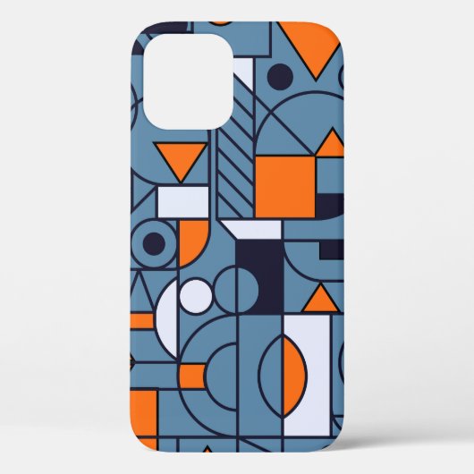 Minimalistische geometrie: Retro Abstract Poster Case-Mate iPhone Case (Achterkant)