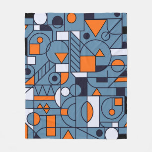 Minimalistische geometrie: Retro Abstract Poster Fleece Deken