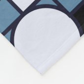Minimalistische geometrie: Retro Abstract Poster Fleece Deken (Hoek)