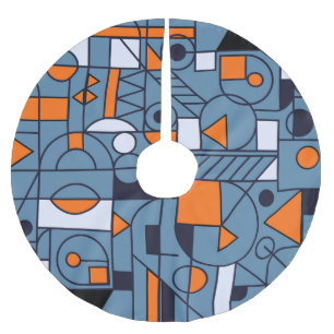 Minimalistische Geometrie: Retro Abstracte Poster Kerstboom Rok