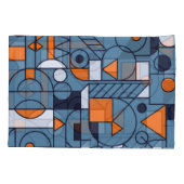 Minimalistische Geometrie: Retro Abstracte Poster Kussensloop (Achterkant)