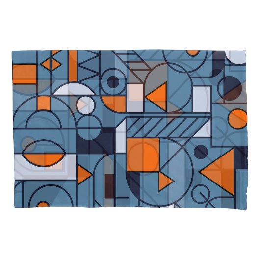 Minimalistische Geometrie: Retro Abstracte Poster Kussensloop (Voorkant)