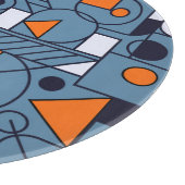 Minimalistische Geometrie: Retro Abstracte Poster Snijplank (Hoek)