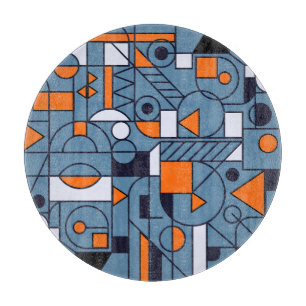 Minimalistische Geometrie: Retro Abstracte Poster Snijplank