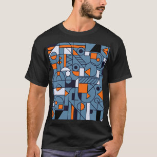 Minimalistische Geometrie: Retro Abstracte Poster T-shirt