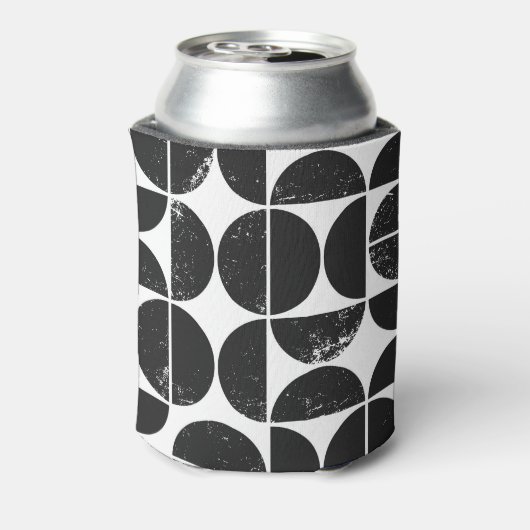 Minimalistische geometrie: Scandinavische halve ci Blikjeskoeler (Blikje Achterkant)