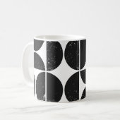 Minimalistische geometrie: Scandinavische halve ci Koffiemok (Voorkant links)