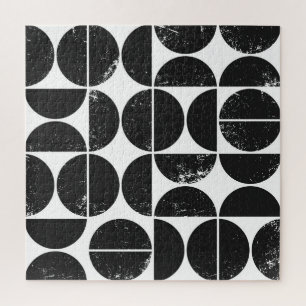 Minimalistische geometrie: Scandinavische halve ci Legpuzzel