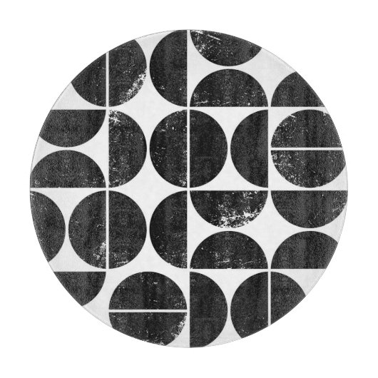 Minimalistische geometrie: Scandinavische halve ci Snijplank (Voorkant)