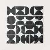 Minimalistische geometrie: Scandinavische halve ci Wandkleed (Voorkant (horizontaal))