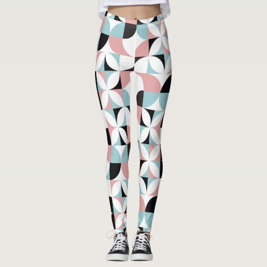 Minimalistische geometrie, Scandinavische kunstwer Leggings (Voorkant)