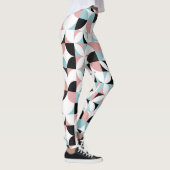 Minimalistische geometrie, Scandinavische kunstwer Leggings (Rechts)