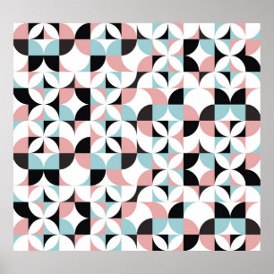 Minimalistische geometrie, Scandinavische kunstwer Poster