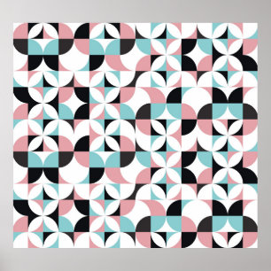 Minimalistische geometrie, Scandinavische kunstwer Poster