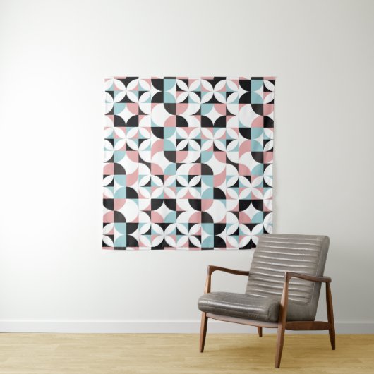 Minimalistische geometrie, Scandinavische kunstwer Wandkleed (In Situ (horizontaal))