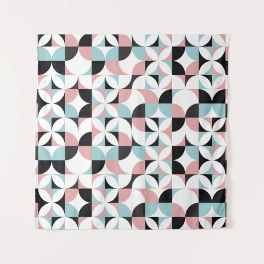 Minimalistische geometrie, Scandinavische kunstwer Wandkleed (Voorkant)