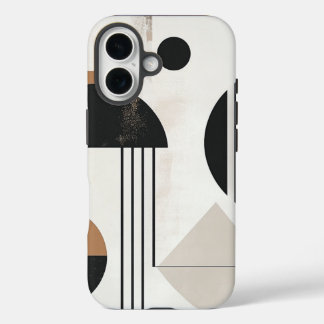 minimalistische geometrie | Stijlvol en modern Abs iPhone 16 Hoesje
