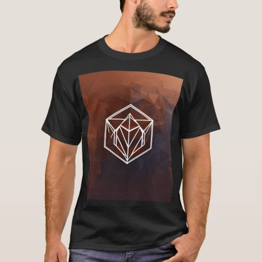 Minimalistische geometrische aannemer Logo T-shirt (Voorkant)