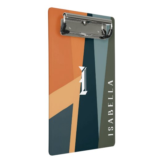  minimalistische geometrische Abstract Mini Klembord (Schuin)