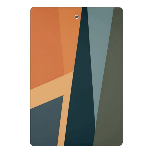  minimalistische geometrische Abstract Mini Klembord (Achterkant)