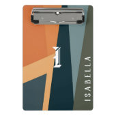  minimalistische geometrische Abstract Mini Klembord (Voorkant)