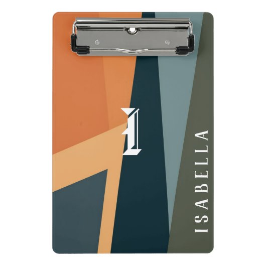  minimalistische geometrische Abstract Mini Klembord (Voorkant)