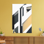 Minimalistische Geometrische Abstracte Canvas Afdruk (Insitu (Woonkamer))