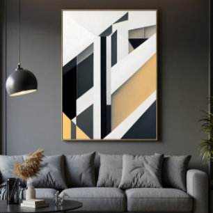 Minimalistische Geometrische Abstracte Canvas Afdruk