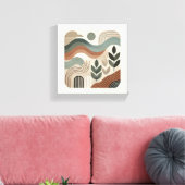 minimalistische geometrische abstracte kunst canvas afdruk (Insitu (Woonkamer))