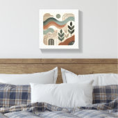 minimalistische geometrische abstracte kunst canvas afdruk (Insitu (Slaapkamer))