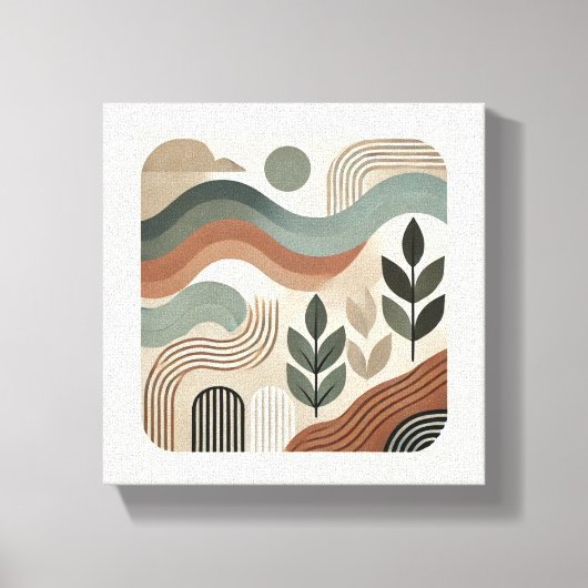 minimalistische geometrische abstracte kunst canvas afdruk (Voorkant)