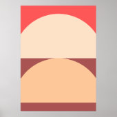 Minimalistische geometrische Abstracte kunst Poster (Voorkant)