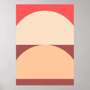 Minimalistische geometrische Abstracte kunst Poster