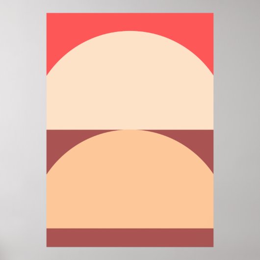 Minimalistische geometrische Abstracte kunst Poster (Voorkant)