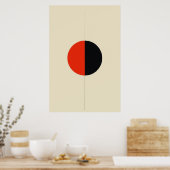 Minimalistische geometrische Abstracte vectorkunst Poster (Keuken)