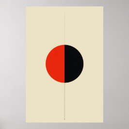 Minimalistische geometrische Abstracte vectorkunst Poster