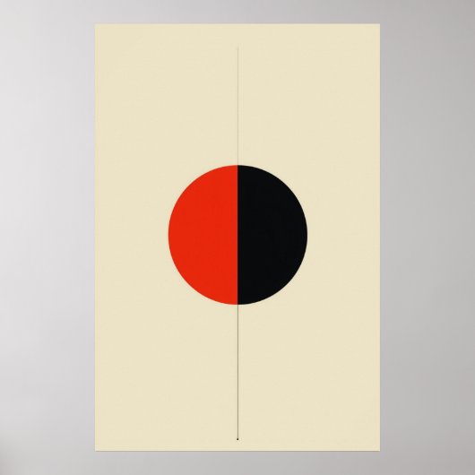 Minimalistische geometrische Abstracte vectorkunst Poster (Voorkant)