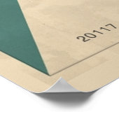 Minimalistische geometrische Abstracte vectorkunst Poster (Hoek)