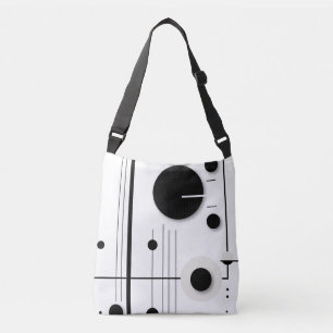 Minimalistische geometrische cirkel symfonie lijne crossbody tas