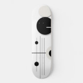 Minimalistische geometrische cirkel symfonie lijne persoonlijk skateboard (Voorkant)
