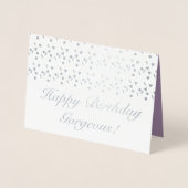 Minimalistische geometrische geboortedag van Confe Folie Kaarten (Voorkant)