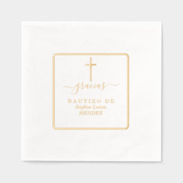 Minimalistische geometrische gouden echte Folie do Folie Servetten