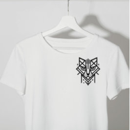 minimalistische geometrische handeling t-shirt