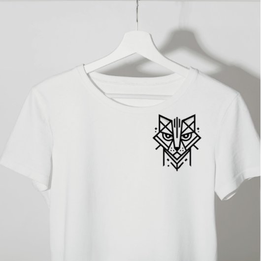 minimalistische geometrische handeling t-shirt